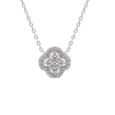 collier en argent avec zircone
